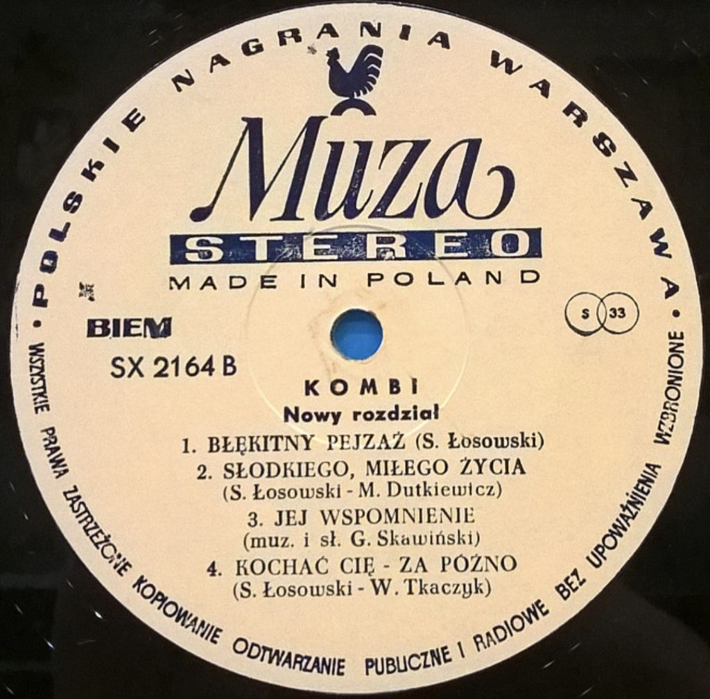 Kombi ‎- Nowy Rozdział - 1984.  (LP). 12. Vinyl. Пластинка. Poland. Rare. - фото фото фото 2