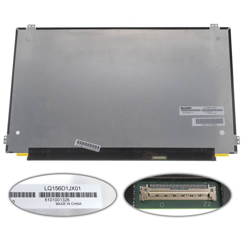 Матрица 15.6" LQ156D1JX01 (3840*2160, 40pin(eDP, IPS, 330cd/m2, 100 RGB), LED, SLIM(горизонталь - фото фото фото 0