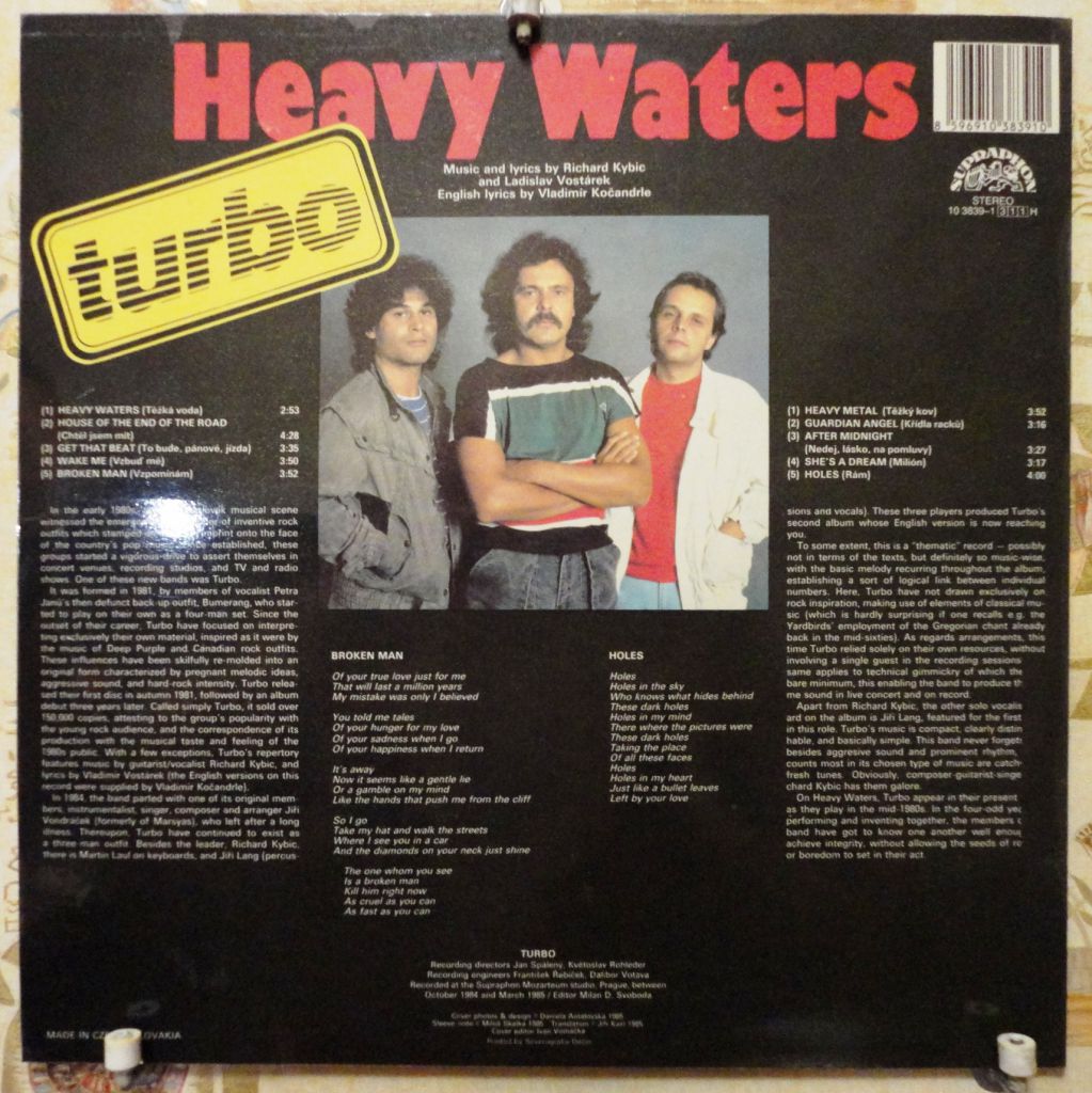 Turbo Heavy Waters,Hrac   (2-LP)  NM/Mint-/Mint- - фото фото фото 3