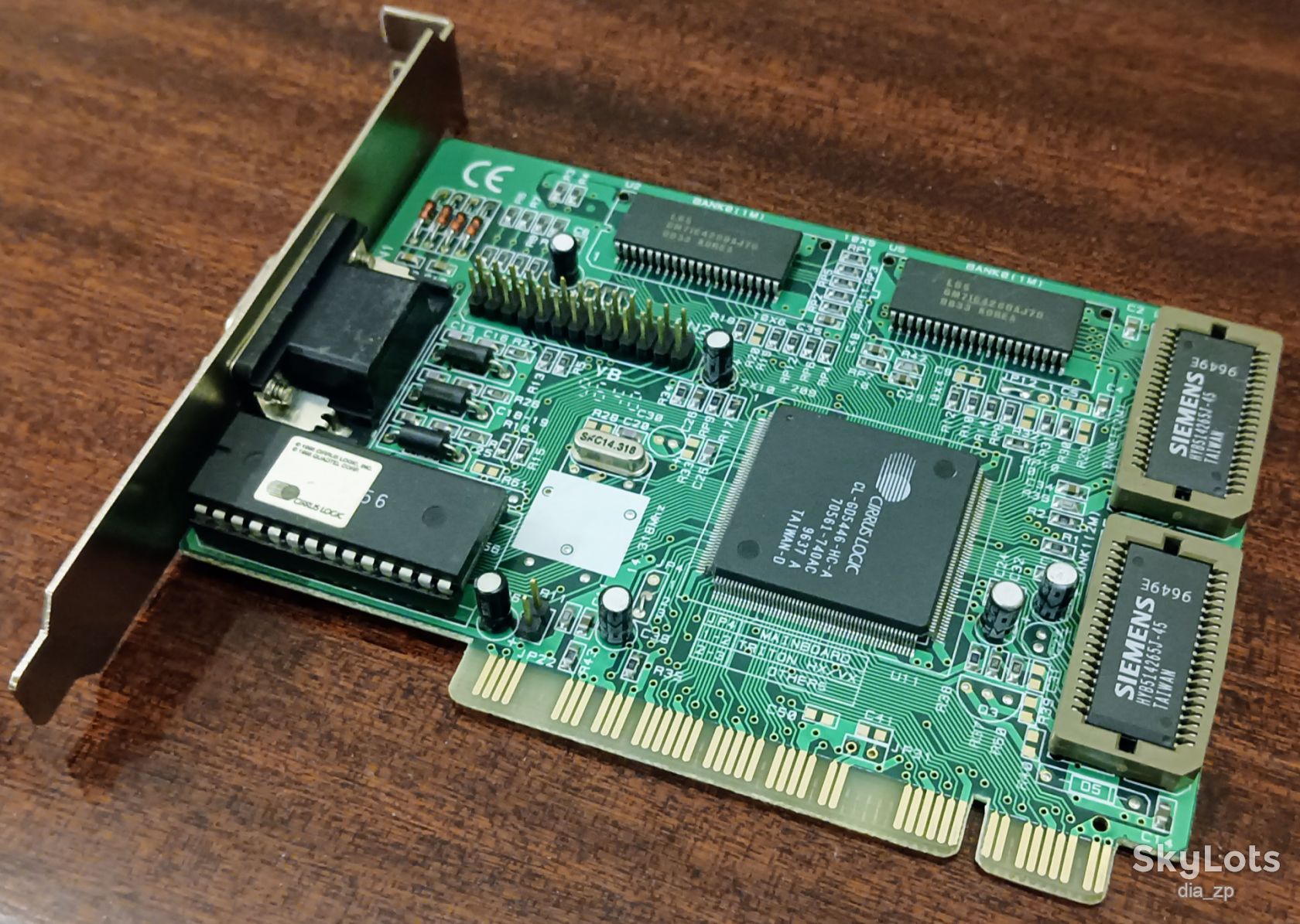 Ретро видеокарта PCI — Cirrus Logic CL-GD5446 2MB   (100% Рабочая, Раритет 1996г) - фото фото фото 0