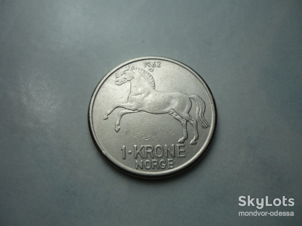 Норвегия 1 крона 1962 фауна  стк/10н0 - фото фото фото 0