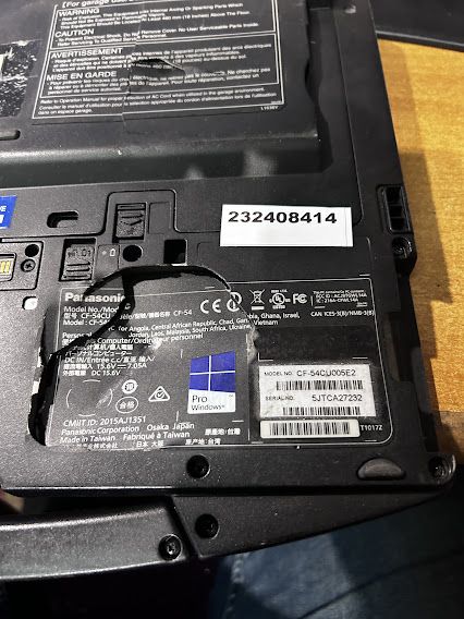 Ноутбук Panasonic ToughBook CF-54 № 232408414 - фото фото фото 6