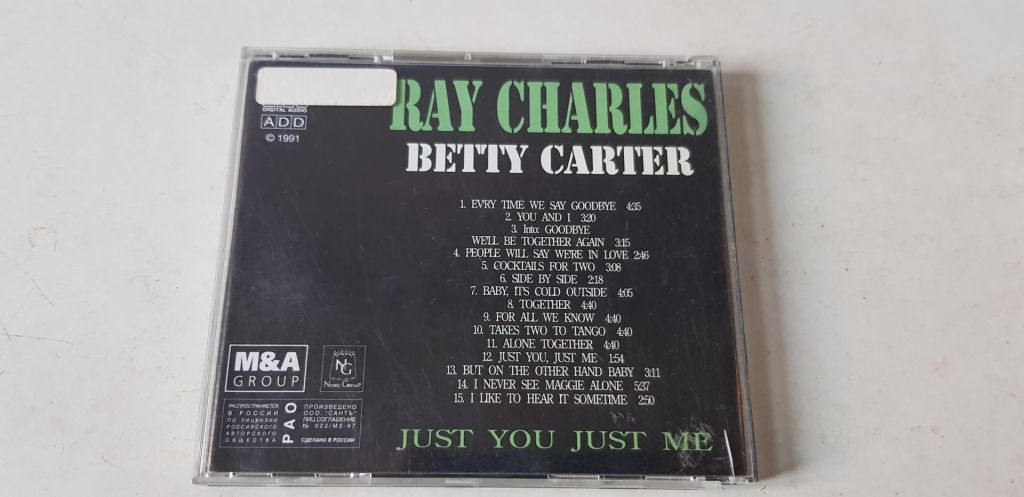 Ray Charles / Betty Carter Just You Just Me - фото фото фото 1