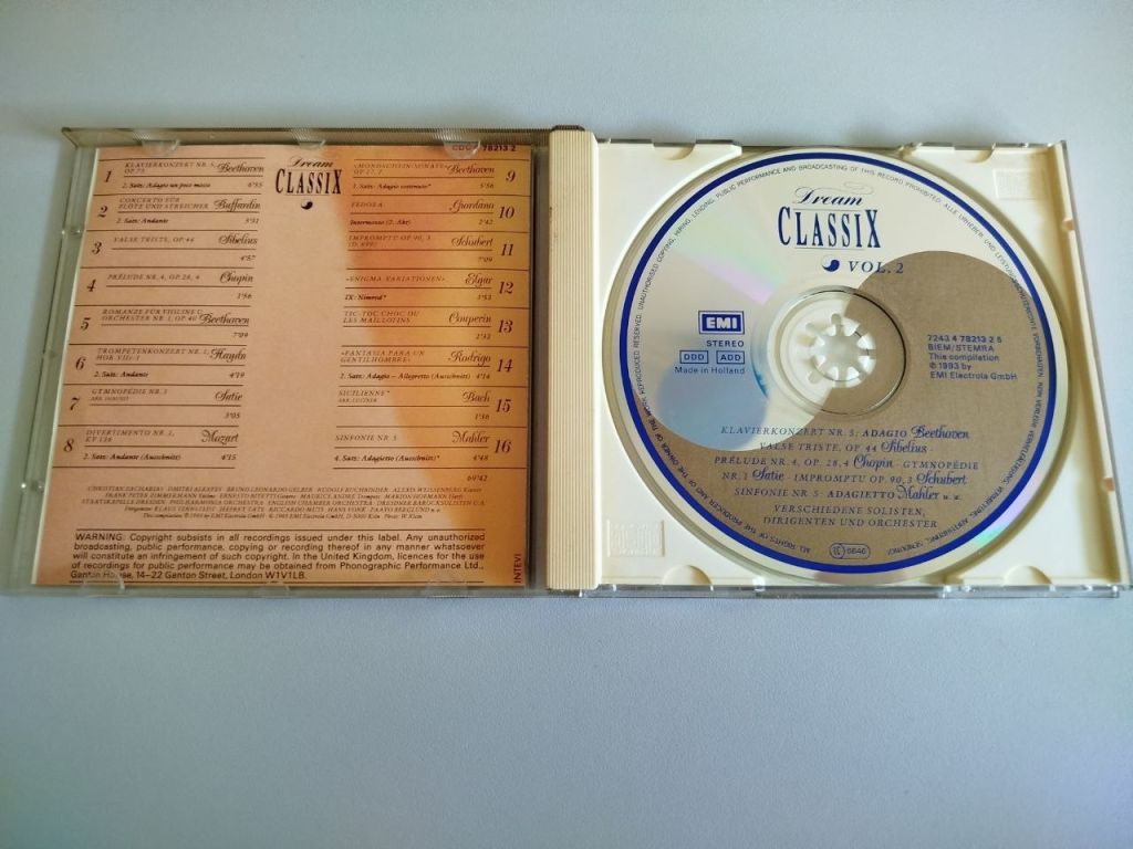 CD диск Dream Classix Vol. 2  (EMI) – класична музика, оригінал - фото фото фото 3