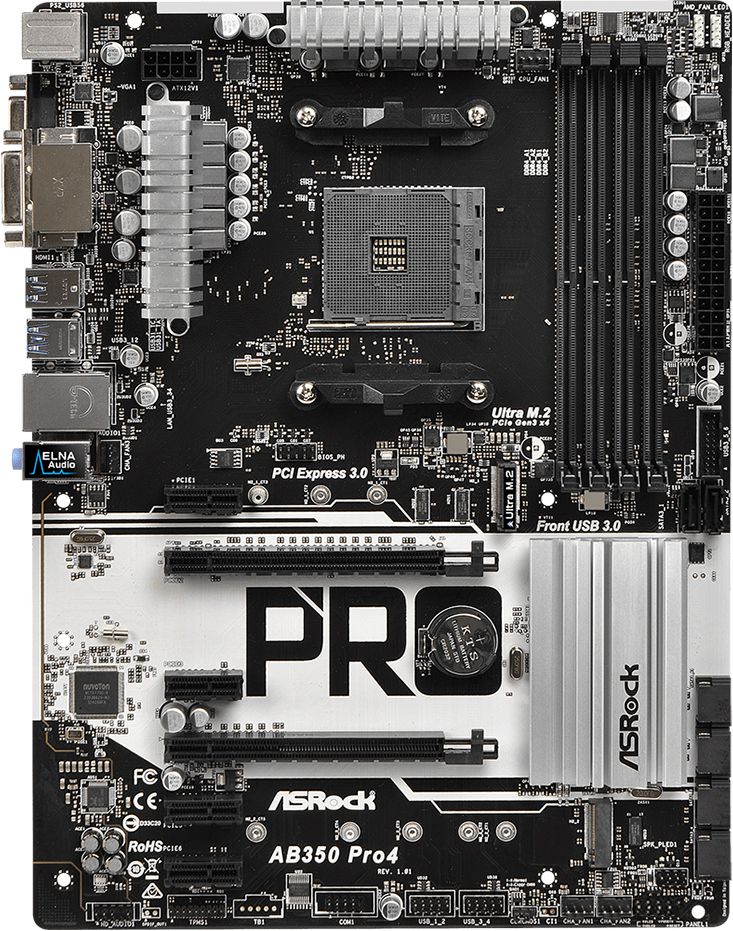 РЕМОНT ! ASRock AB350 Pro4  (sAM4, AMD B350, PCI-Ex16) - фото фото фото 0