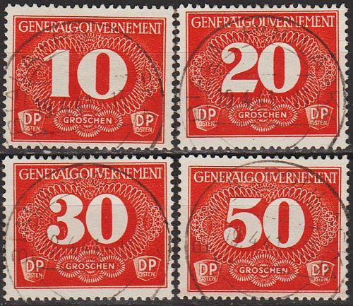 1940 - Рейх - GG - Марки доставки Mi.1-4 _8,0 € _гаш - фото фото фото 0