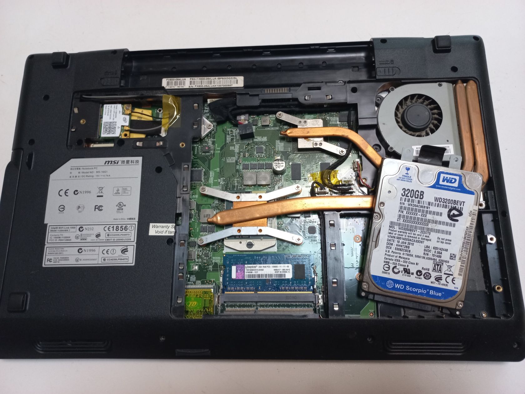 ноутбук  MSI MS-16G1   FX 600 - фото фото фото 4