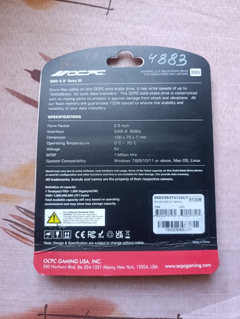 SSD диск OCPC XTL-200 512GB 2.5" SATA III ССД 512 гб - фото фото фото 2