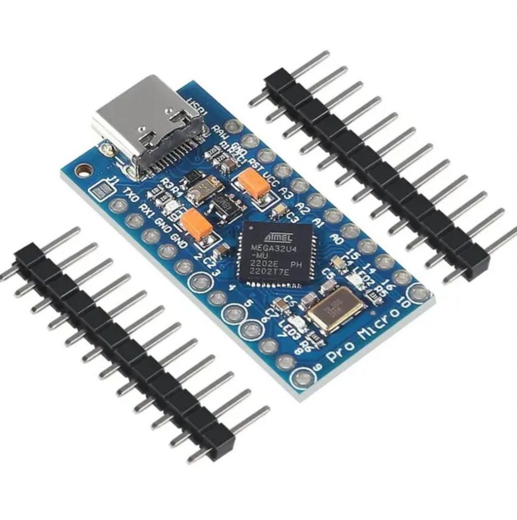 Плата Розробника Pro Micro ATmega32U4 Leonardo, typeC - фото фото фото 1
