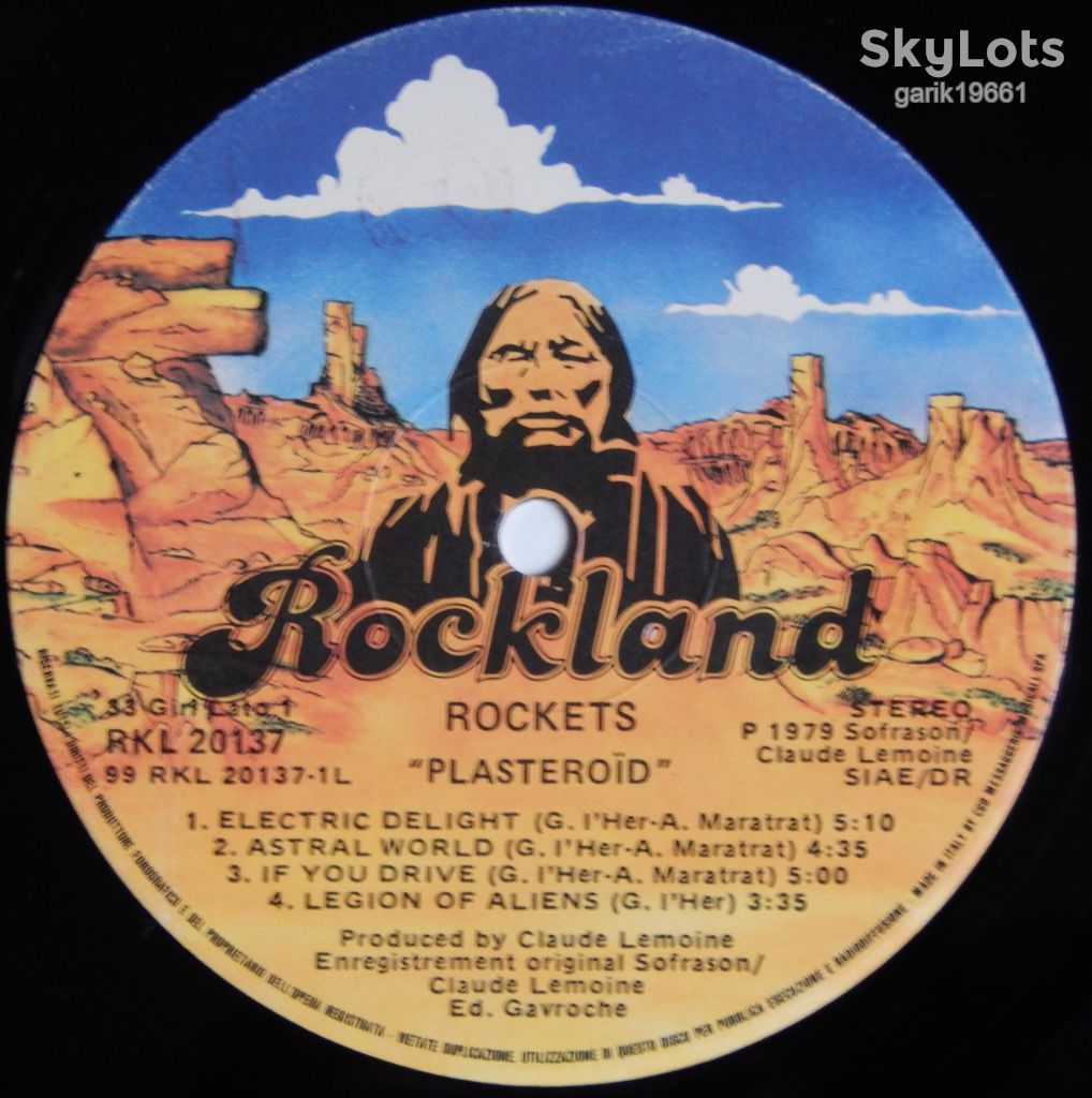 Rockets – Plasteroid   (Rockland Records – RKL 20.137, Italy) EX/NM- - фото фото фото 2