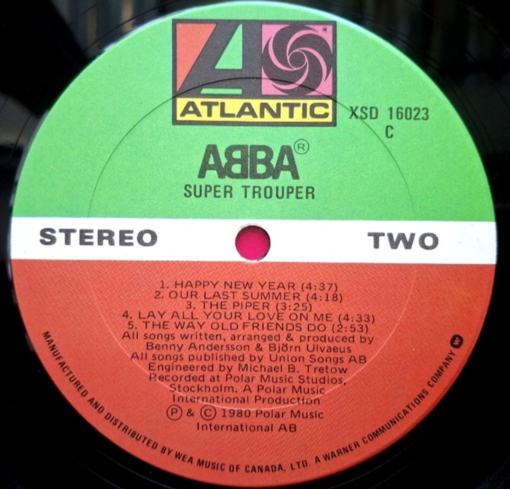 ABBA - Super Trouper - 1980.    (LP). 12. Vinyl. Пластинка. Canada. - фото фото фото 5