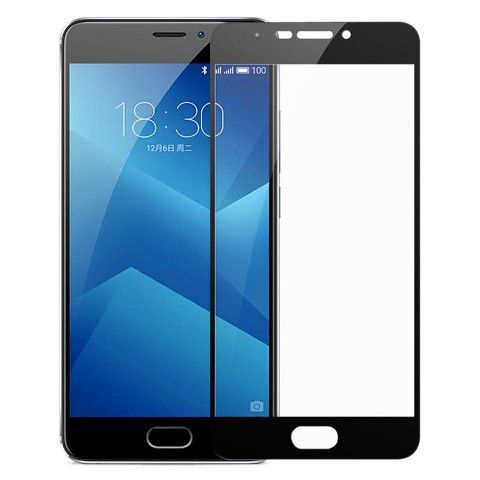 Защитное стекло Meizu M6 note Full Glass полное черн - фото фото фото 1