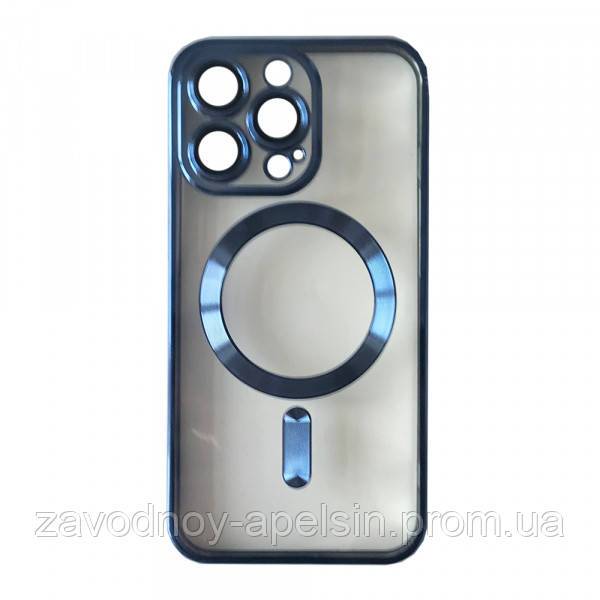 Iphone 15 Pro Чехол магнит Titanium Blue (синий) - фото фото фото 0