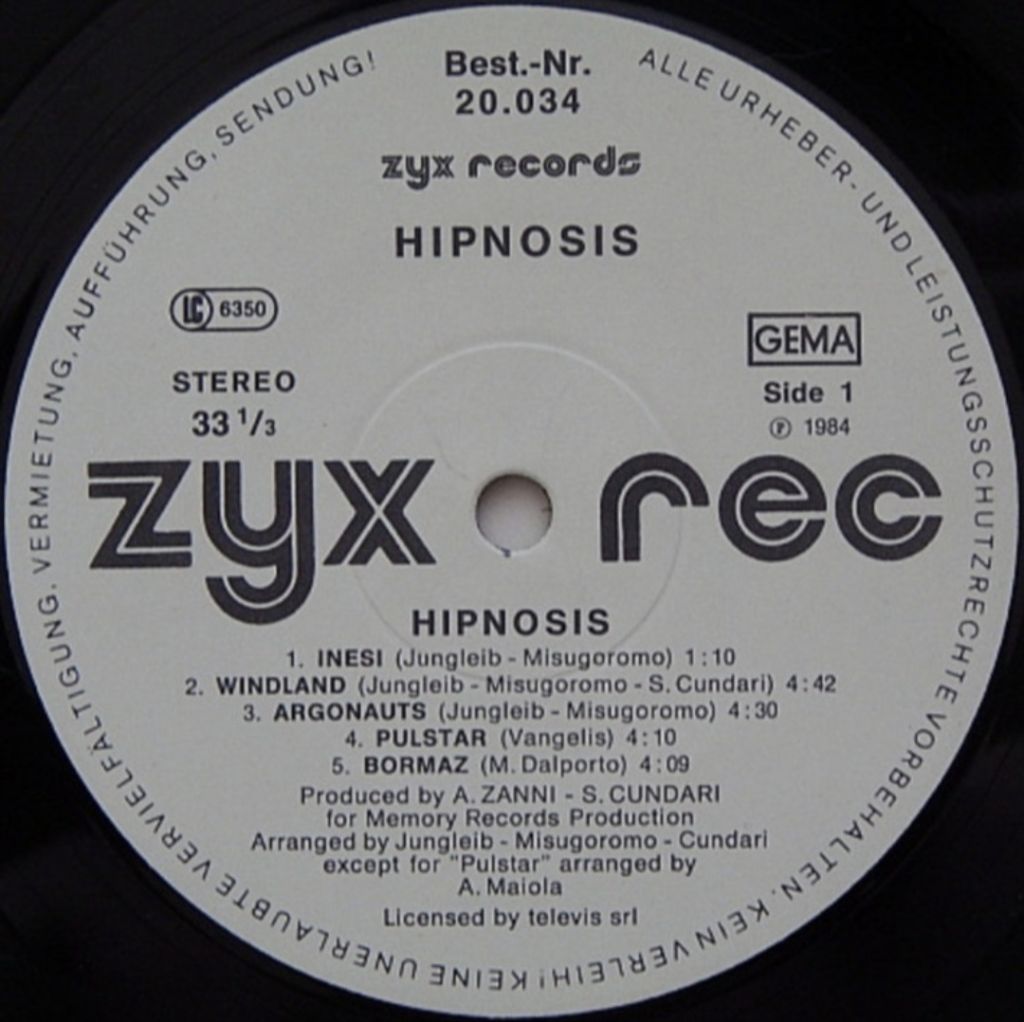 Hypnosis / Hipnosis - Hipnosis - 1984.  (LP). 12. Vinyl. Пластинка. Germany. - фото фото фото 2