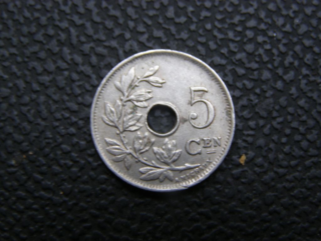 5 сантимов Бельгия 1922 г - фото фото фото 1