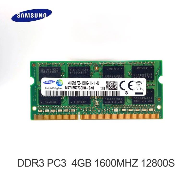 4Gb DDR3 PC3-12800s 1600MHz Samsung. Для ноутбука. 1.5V - фото фото фото 0