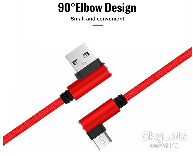 FONKEN Micro USB  90° Nylon кабель быстрой зарядки 1 м - фото фото фото 2