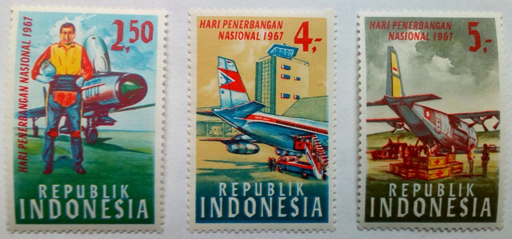 Индонезия 1967 День авиации, MNH - фото фото фото 0