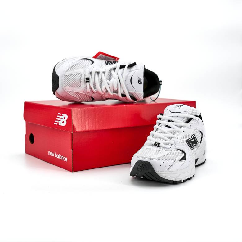 New Balance 530 White Black Logo 37 - фото фото фото 1