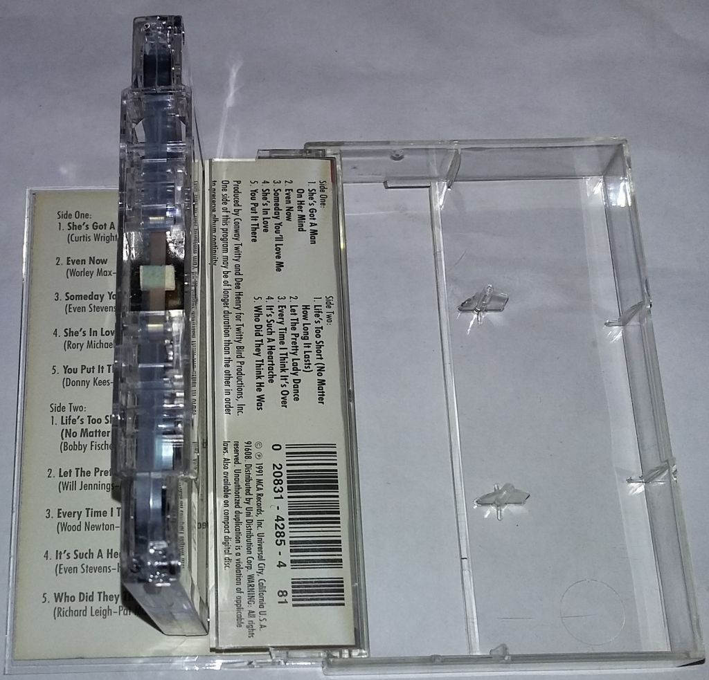 CONWAY TWITTY Even Now. Cassette  US - фото фото фото 2