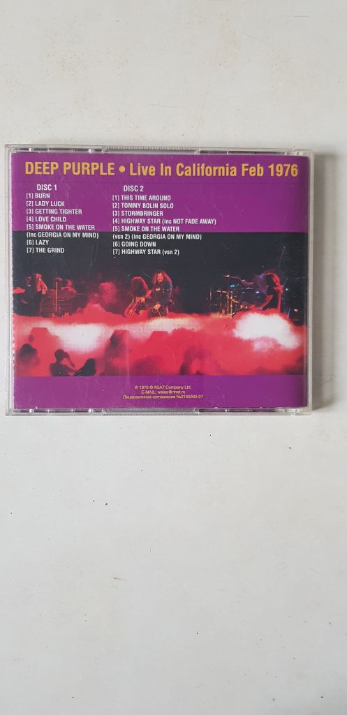 Deep Purple Live In California feb.1976 2CD - фото фото фото 1