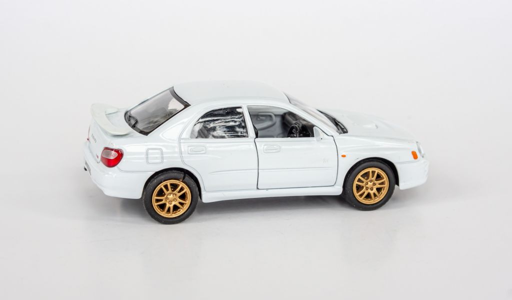 1:38 Subaru Impreza WRX STI 2002 white, WELLY #2342 - фото фото фото 4