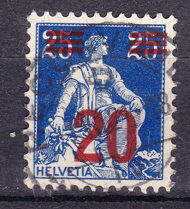 Швейцария / Helvetia  1921 г - гаш. - надпечатка - фото фото фото 0