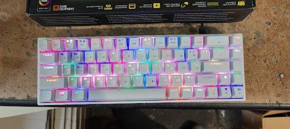 Игровая клавиатура с подсветкой 2E KG370 RGB 2E-KG370UWT-BL USB № 23030716 - фото фото фото 1