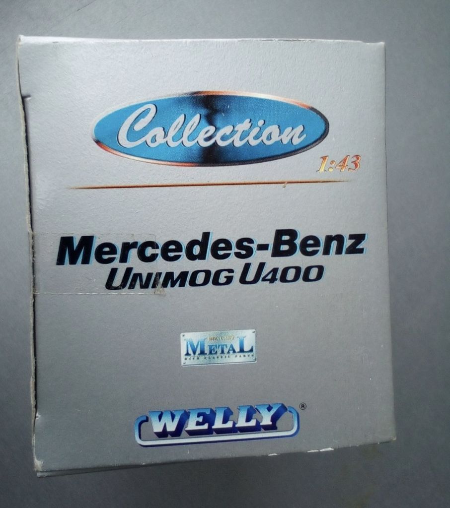 1/43 Welly Mercedes Benz Unimog U400 зелений - фото фото фото 4