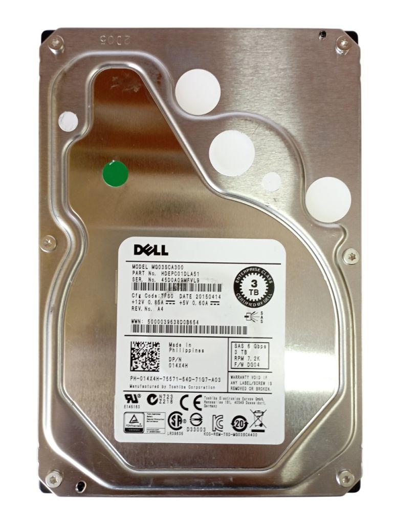 HDD 3.5 3TB SAS Toshiba MG03SCA300 7200/64mb для серверів - фото фото фото 0