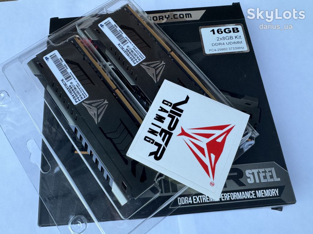 DDR4 2х8GB/3733 Patriot Viper Steel Gray    (PVS416G373C7K) - фото фото фото 8