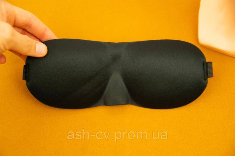 Маска, на очі, для сну, 3D, Sleep Mask, Black, Premium, Soft - фото фото фото 2