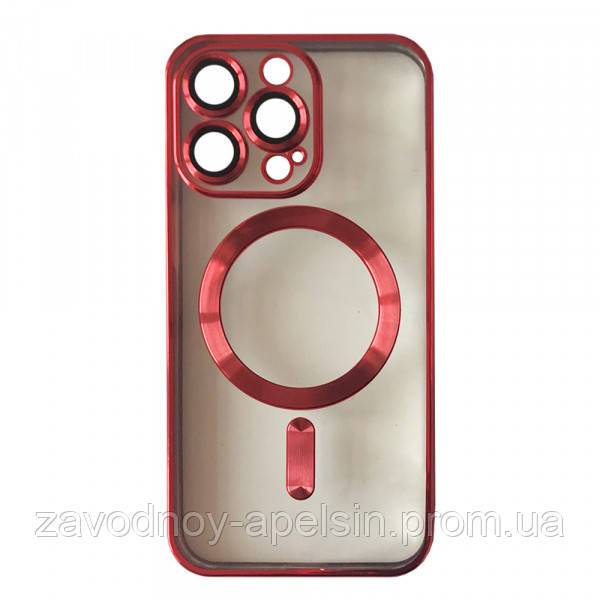 Iphone 15 Pro Max Чехол магнит Titanium Red (красный) - фото фото фото 0