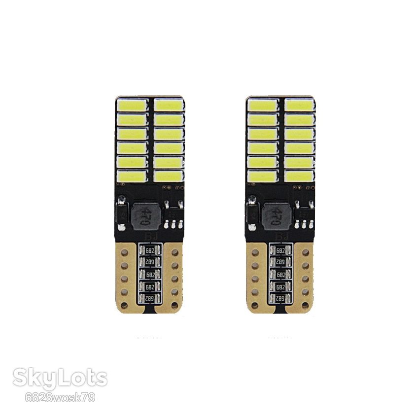5W5 T10 LED Bulb Canbus светодиодная лампа автомобильная  (желтый теплый белый 3500К) - фото фото фото 2