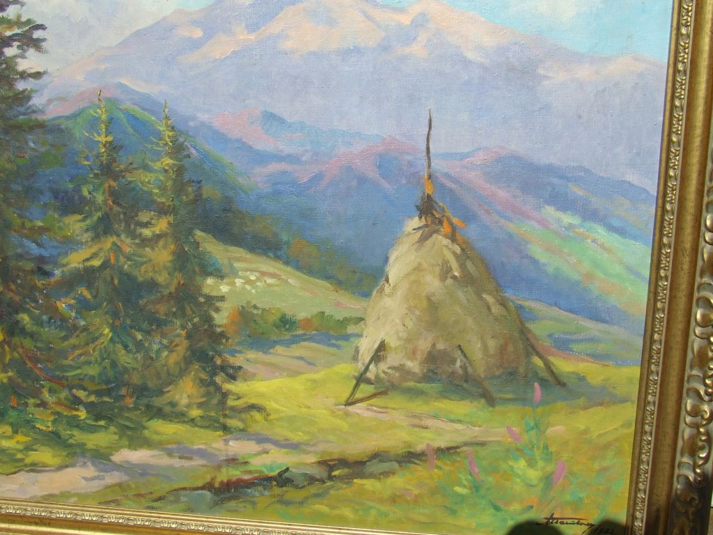 Зас.худ.Укр. Ш. Петкі 1917-2005 рр. роз.85х70см.п.0. 1982 р.Закарпатська школа Ерделі та Бокшая. - фото фото фото 3
