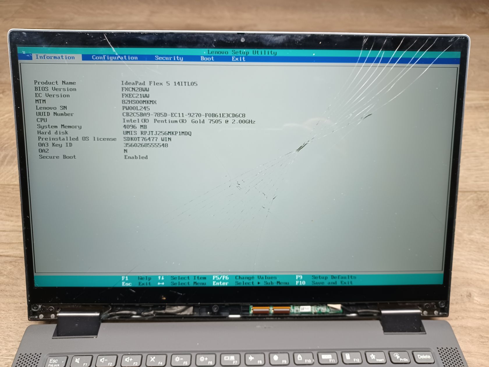 Ноутбук Lenovo Ideapad Flex 5 14ITL05 під відновлення №139 - фото фото фото 3