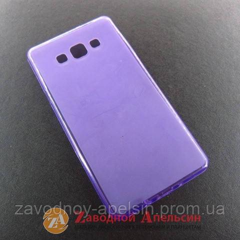 Samsung A7 A700 чехол слиликоновый Cover purple - фото фото фото 0