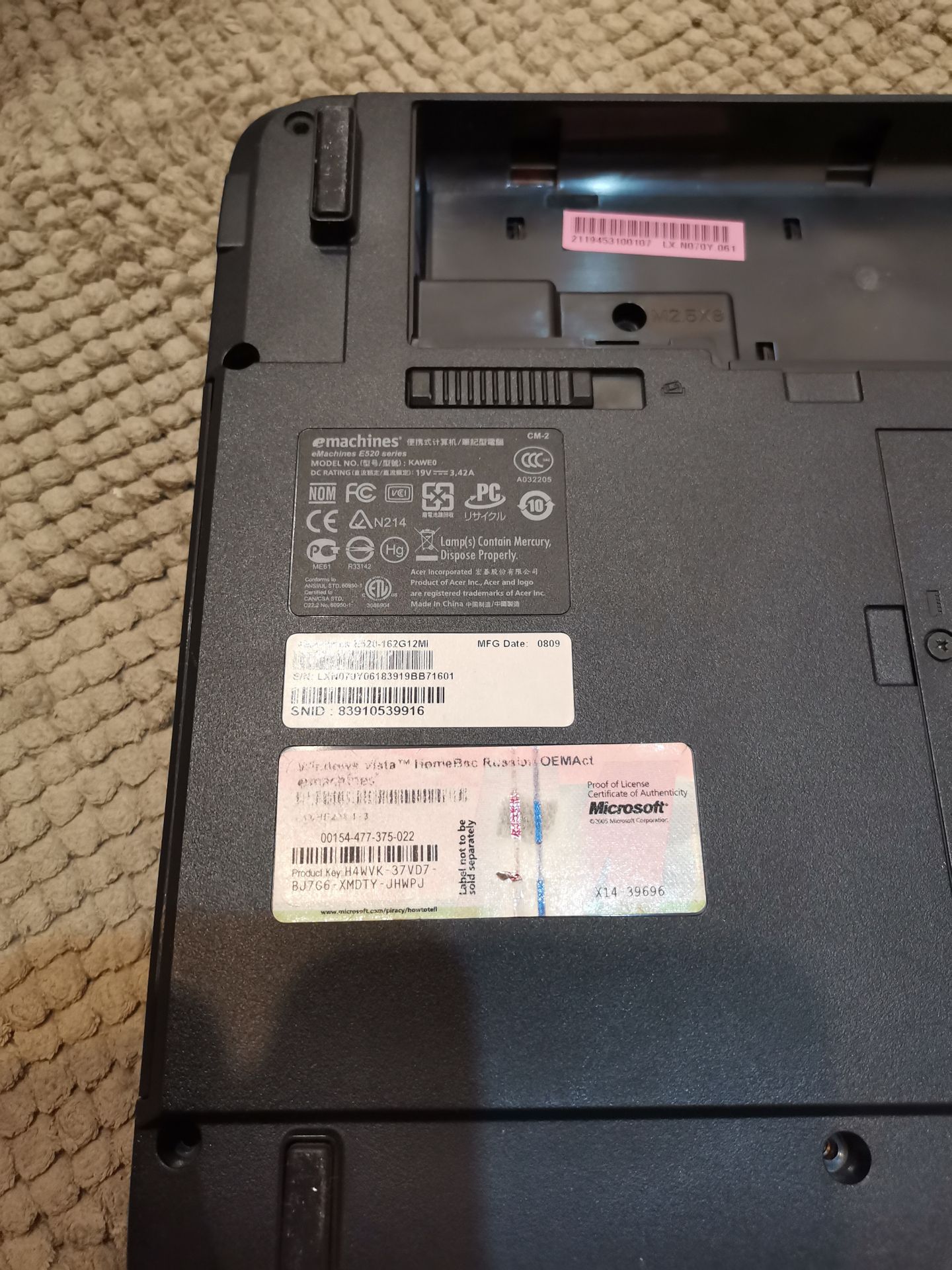 Ноутбук Acer Emachines E520 3 ГБ - фото фото фото 3
