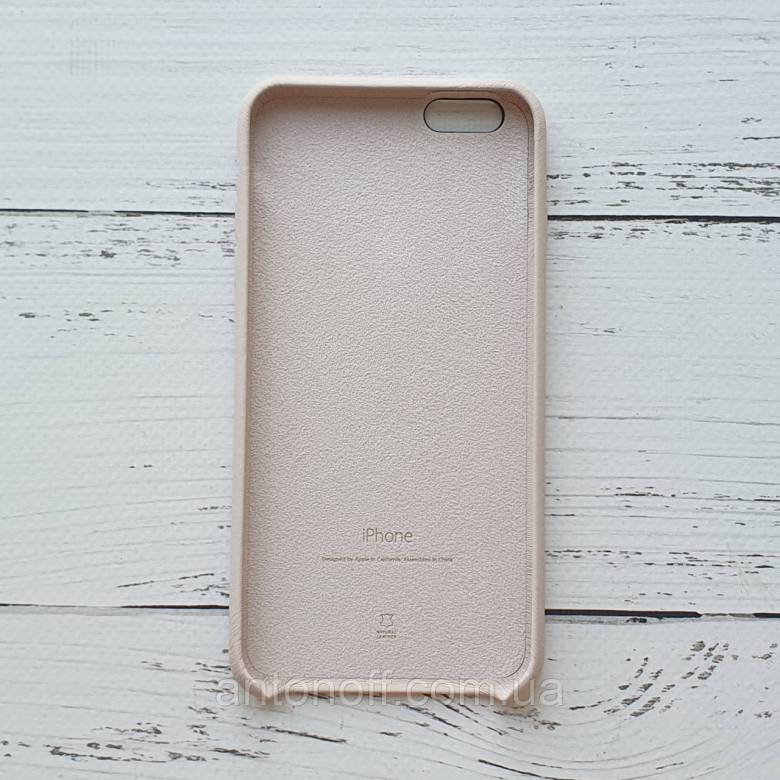 Чохол для iPhone 6 Plus, iPhone 6S Plus шкіряний, бежевий, Leather Case - фото фото фото 1