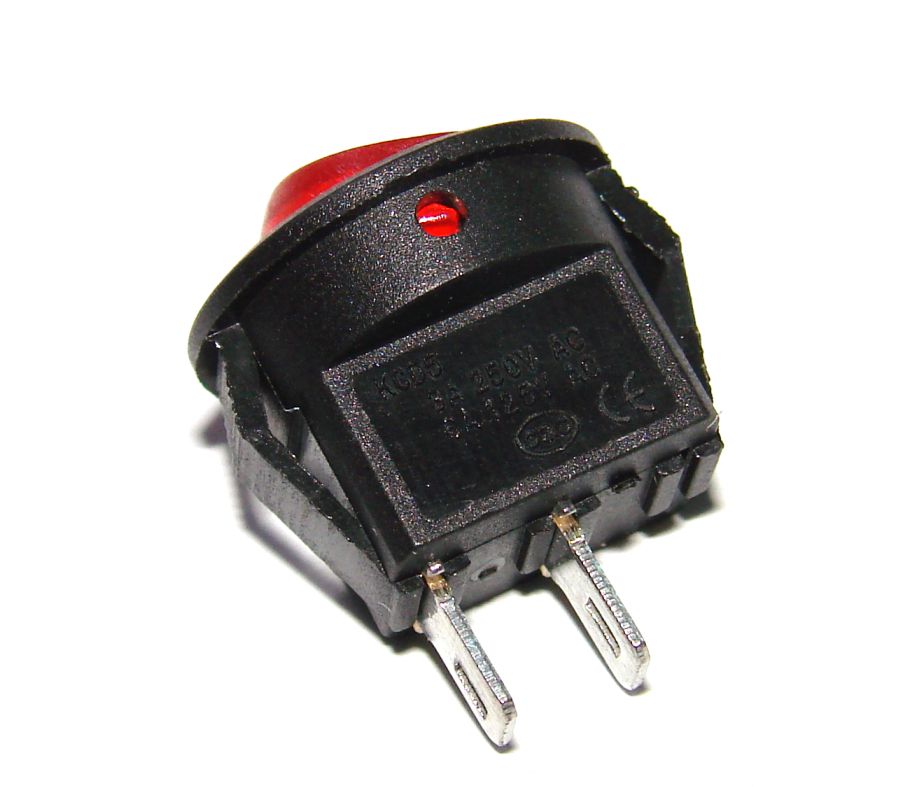 Переключатель выключатель красный 250V 3А/125V 6А - фото фото фото 1