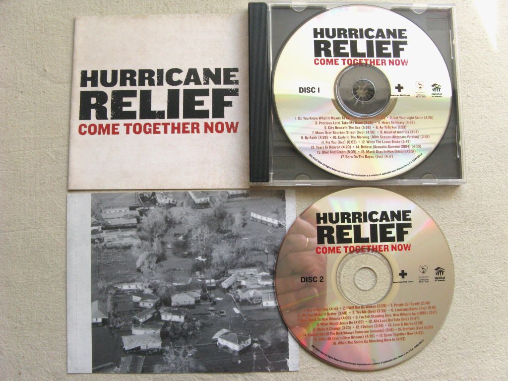 CD Джаз. Hurricane Relief. Come Together Now. 2CD. 2005. - фото фото фото 1