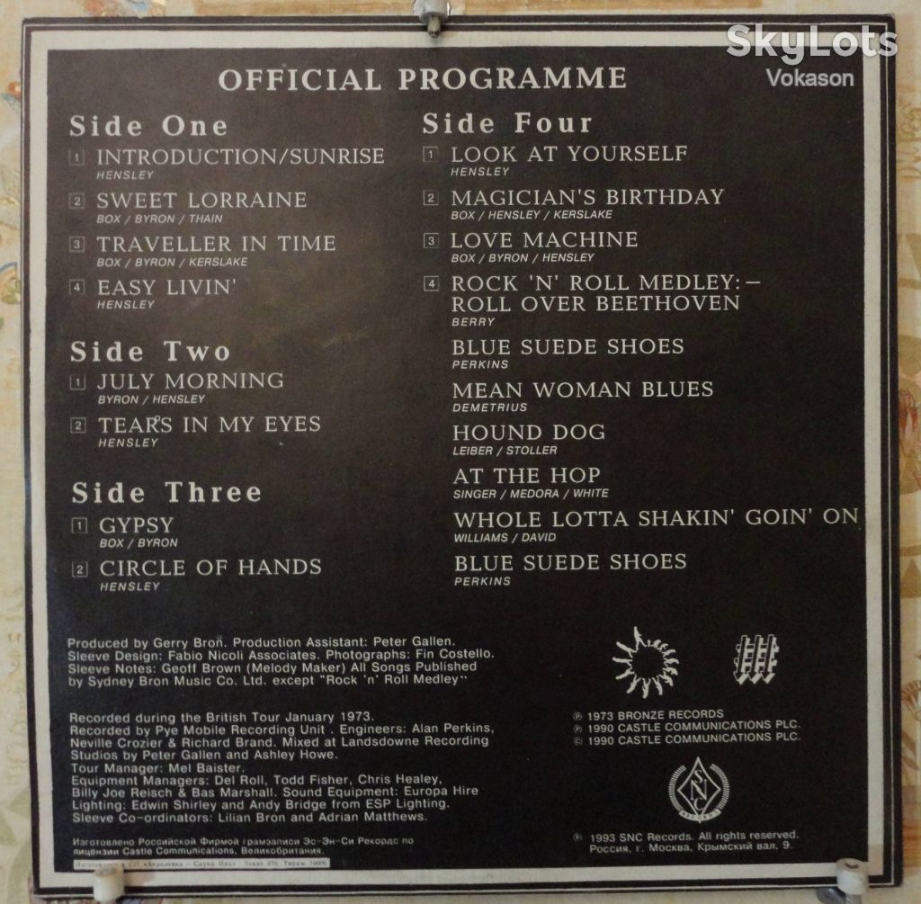 Uriah Heep – Uriah Heep Live 2lp NM+/NM+/NM+ - фото фото фото 1