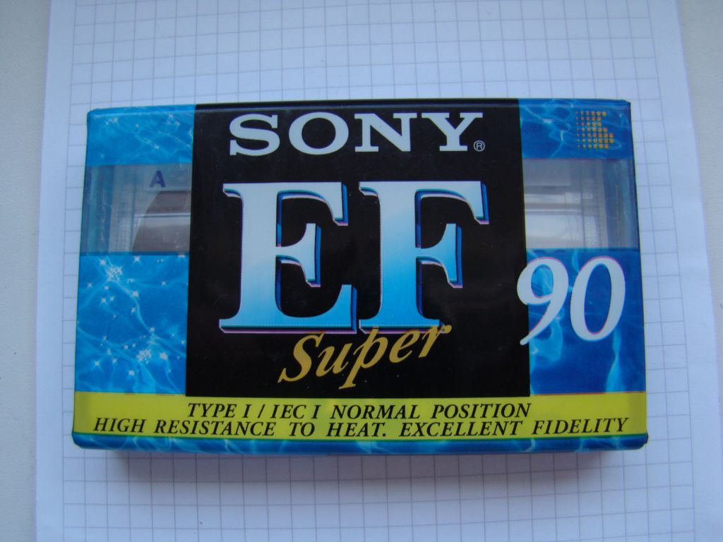Аудиокассета Sony EF Super 90 из СССР. - фото фото фото 0