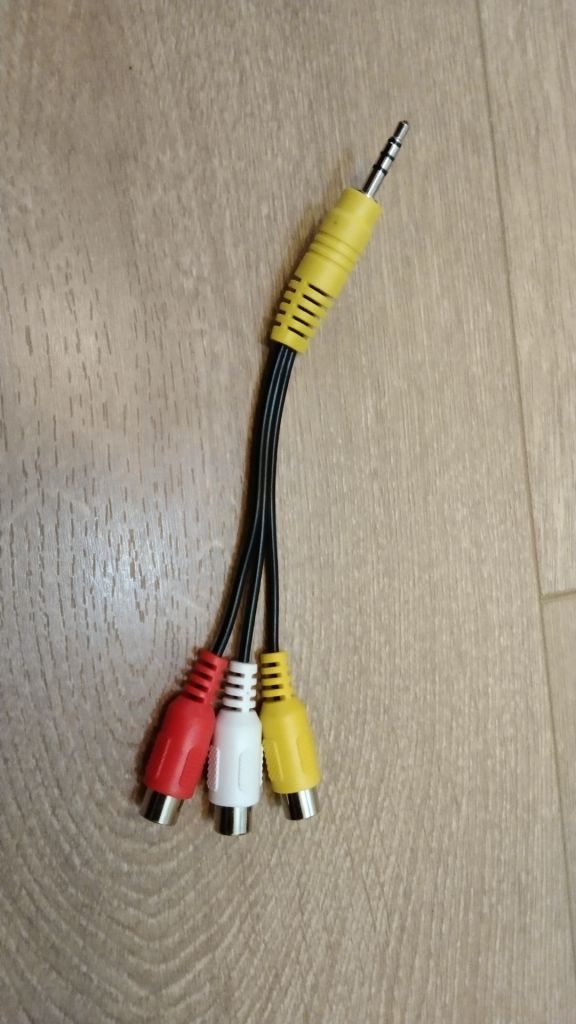 Кабель для техники 3.5 jack на 3RCA-мама - фото фото фото 3