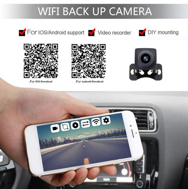 Бездротова WI-FI  автомобільна камера заднього виду з плафоном подсветки номерного знака Lacetti,Cruze,Aveo Captiva,Epica - фото фото фото 6