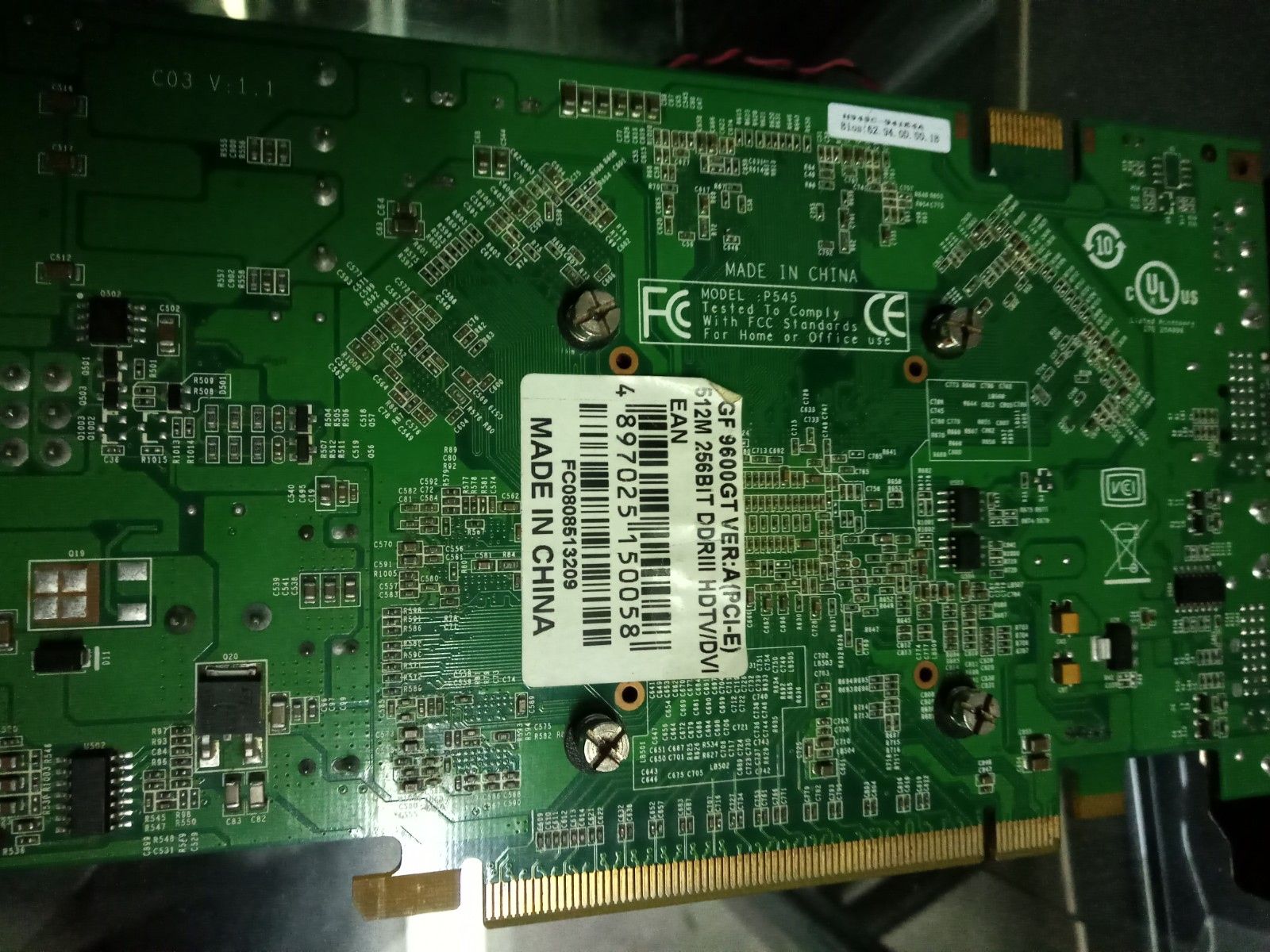 Неисправная видеокарта Forsa PCI-Ex GeForce 9600GT 512 Mb 256 bit DDR3 - фото фото фото 2