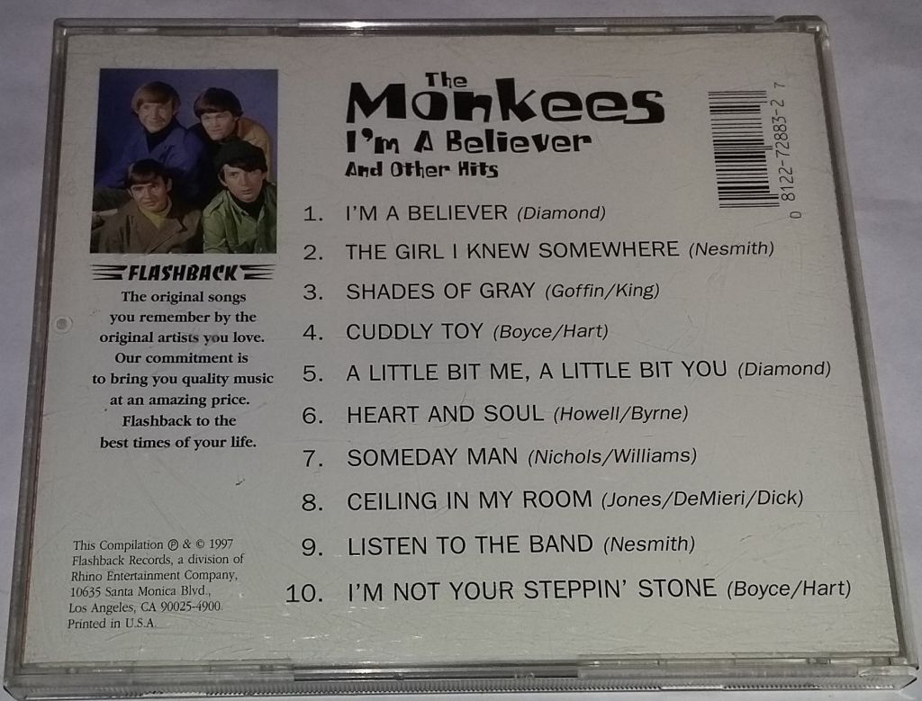 THE MONKEES I'm A Believer And Other Hits CD US - фото фото фото 2