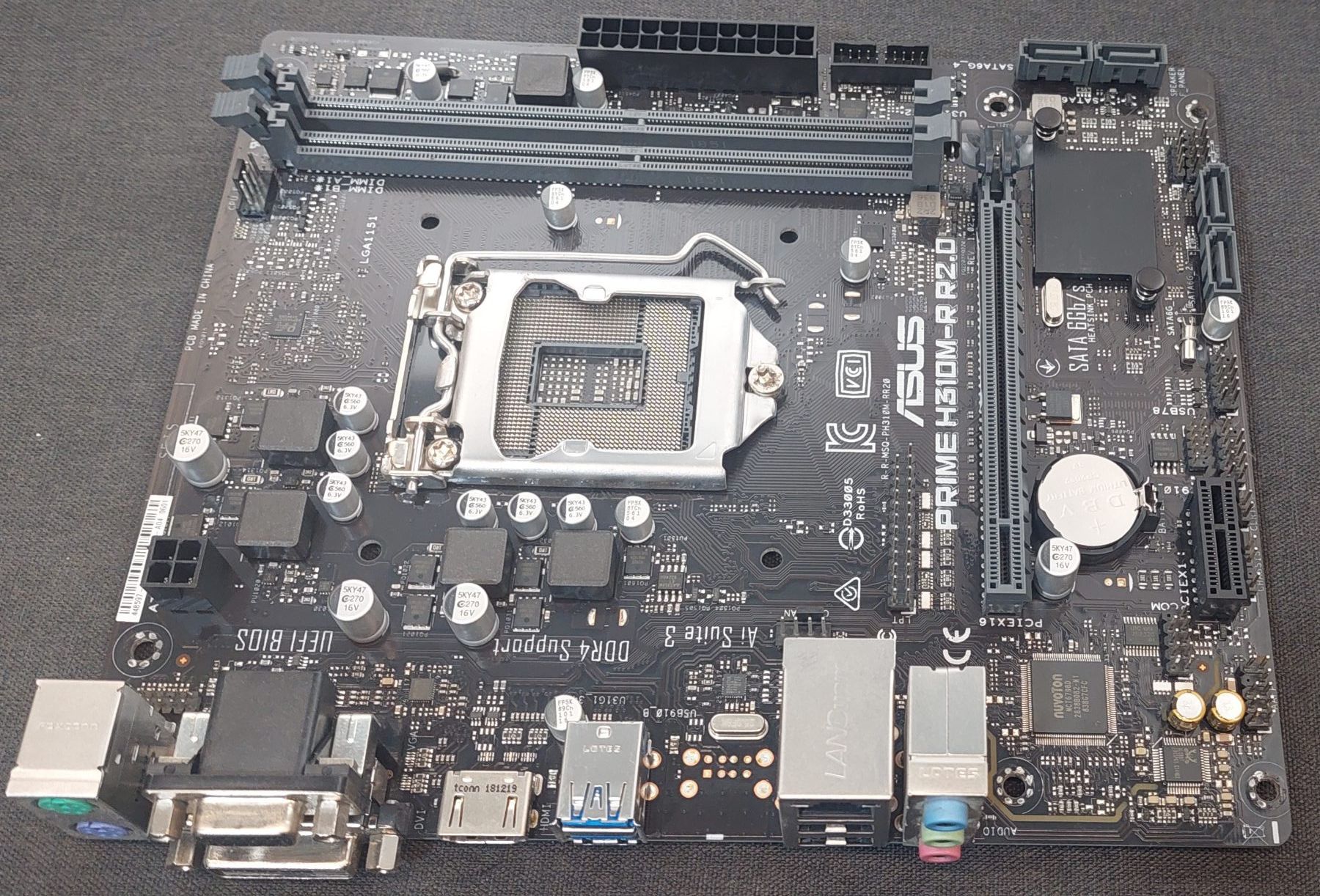 Б/В Материнська плата  Asus Prime H310M-R R2.0  Socket 1151/MicroATX/2 x DDR4 - фото фото фото 2