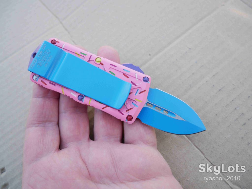 Microtech Exocet Dagger, Donut Pink, D2, Replica, Автомат, Tactical, EDC - фото фото фото 9