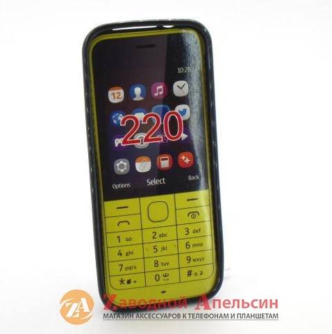 Nokia 220 чехол черный Cover - фото фото фото 1